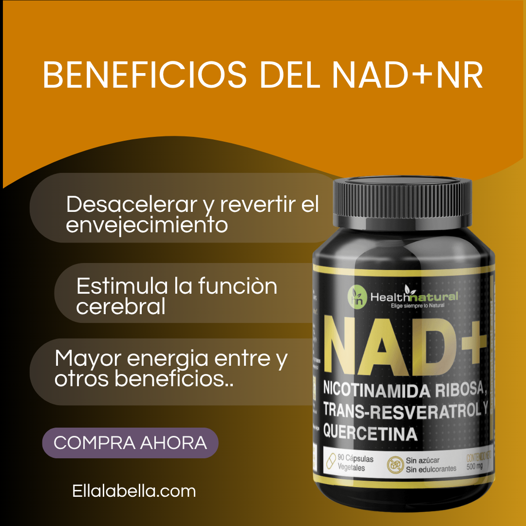 “La fórmula que marca la diferencia: NAD⁺ con NR auténtico.”